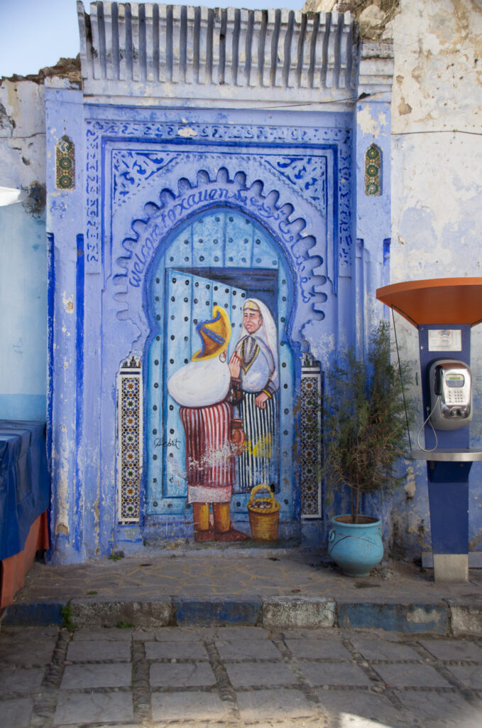 Answering the Door - Chefchaouen Morocco
