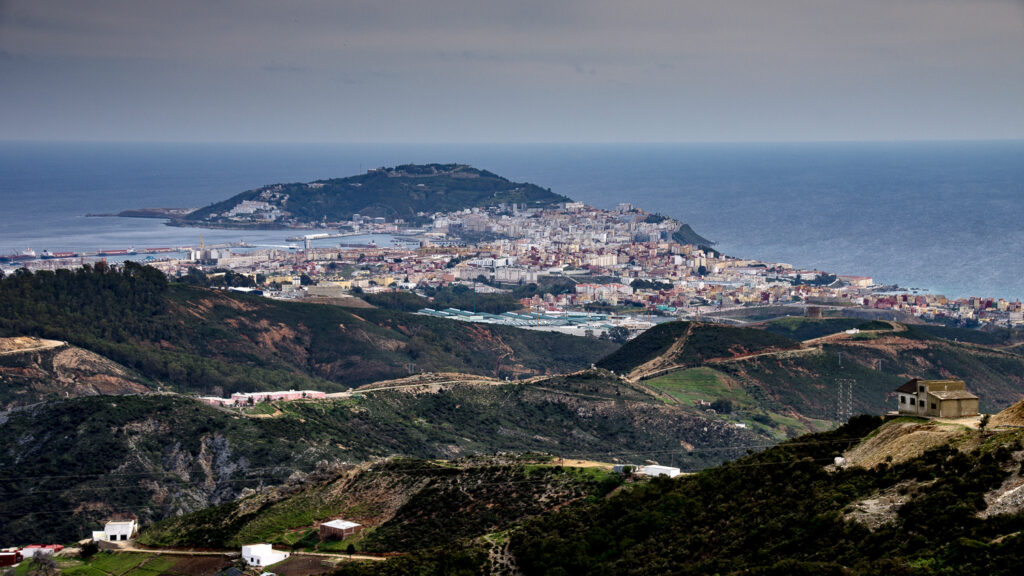 Ceuta Spain as Seen from Morocco