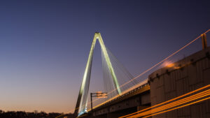 Kansas City Icon Bridge Sunrise Fall 2017