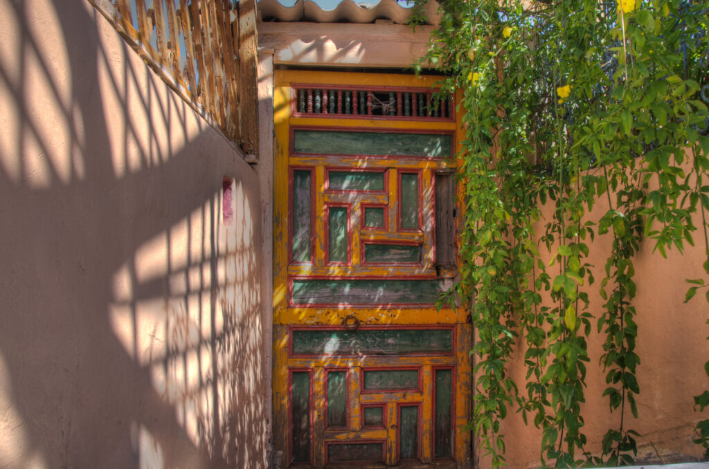 Roof Top Garden Door - Fez Morocco