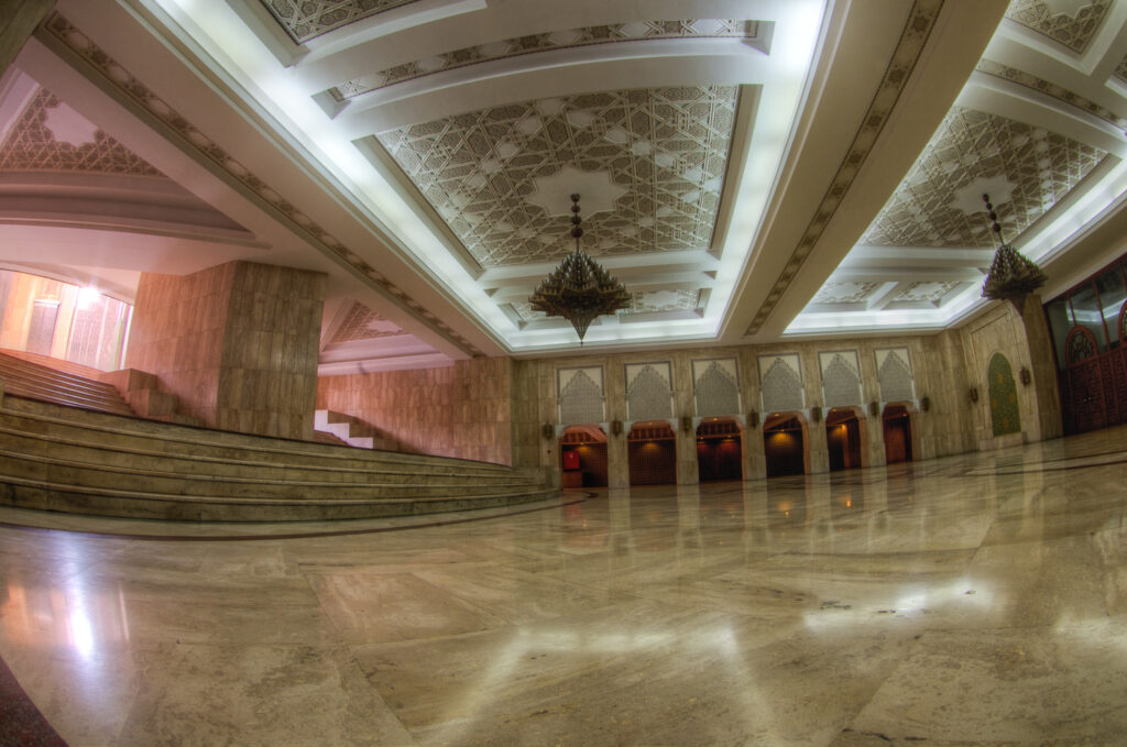 Stairwell to the Hammam -Hassan II Mosque