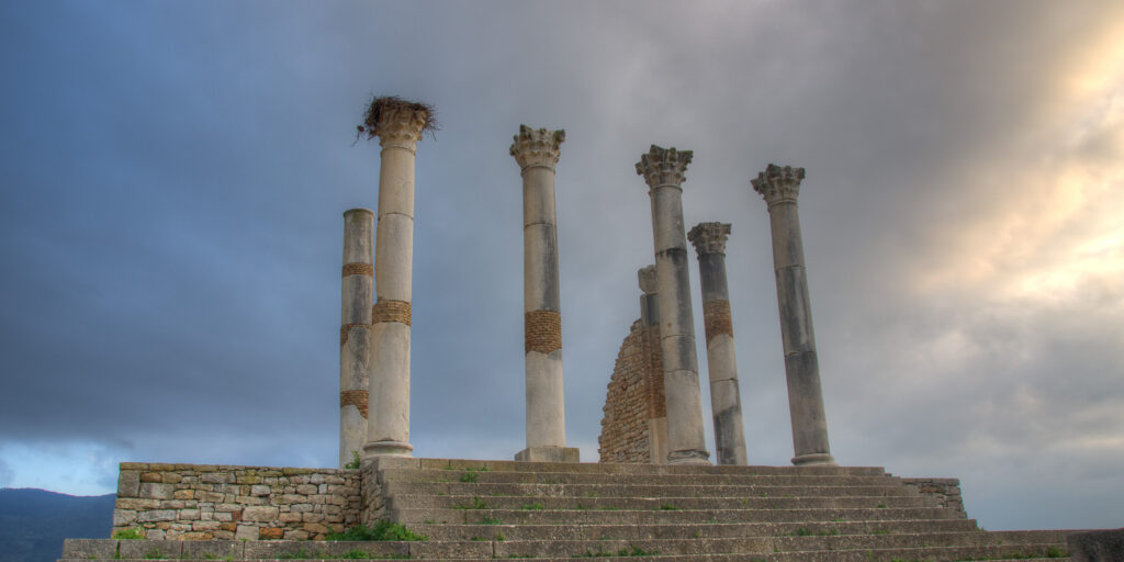 Temple of Jupiter at Volubilis Morocco