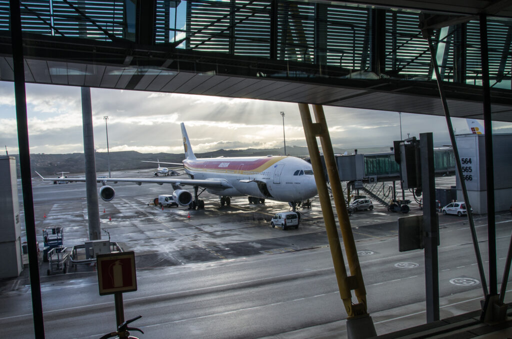 The Plane to Morocco - Madrid Airport