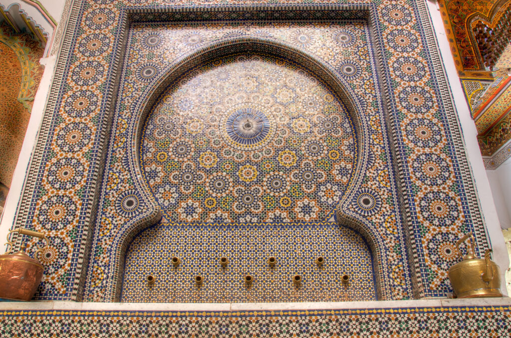 Tiled Fountain - Fez Morocco