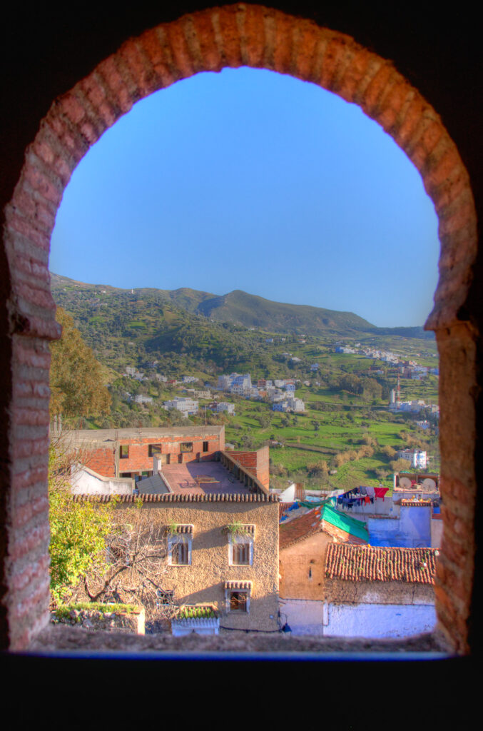 Window to the Mountains Kasbah Chefchaouen Morocco