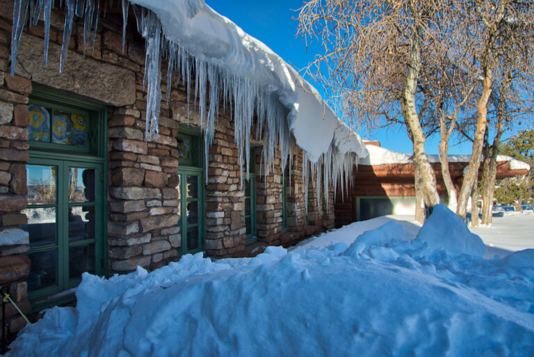 Outside of the Bright Angel Lodge