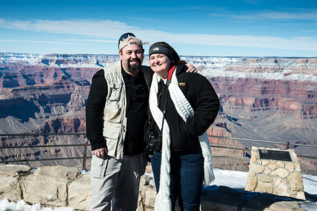 Shelley and Craig at the Grand Canyon