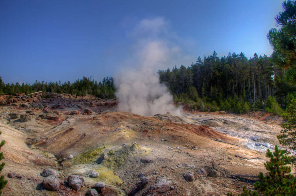 Steamboat Geyser - Yellowstone National Park