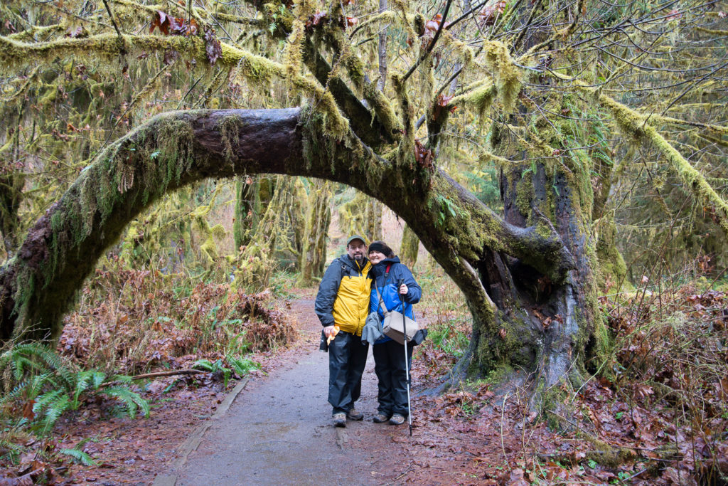 Shelley and Craig at the Hoh Rainforest